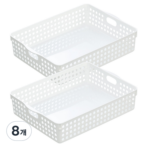 이노마타 4573 스톡바스켓 B5, 화이트, 8개