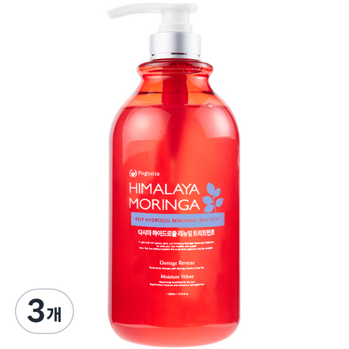 포고니아 히말라야 모링가 다시마 하이드로졸 리뉴잉 트리트먼트, 1000ml, 3개