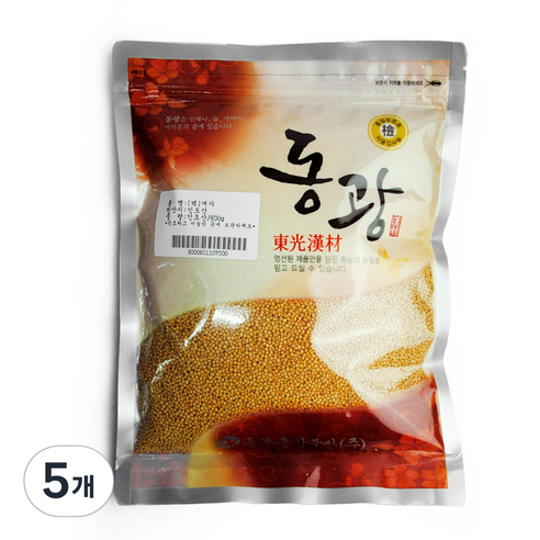 동광종합물산 백개자 인도산, 600g, 5개