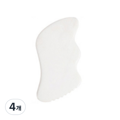주앙오브제 샤크 괄사 마사지, 화이트, 4개