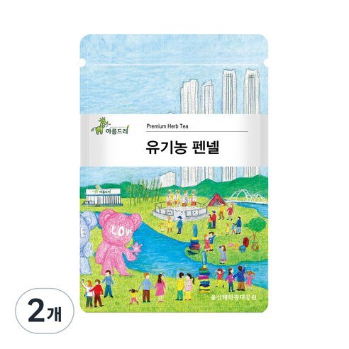 아름드레 삼각티백 유기농 펜넬, 1.2g, 25개입, 2개