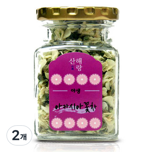 산해랑 아카시아 꽃차, 2개, 1개입, 9g