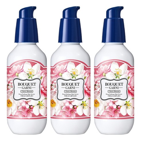 부케가르니 여성용 딥퍼퓸 헤어세럼 체리블라썸, 100ml, 3개