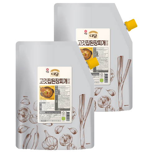 다담 고깃집 된장찌개 양념, 2kg, 2개