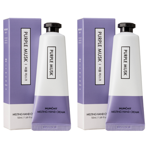 멈칫 멜팅 핸드크림 퍼플 머스크, 50ml, 2개