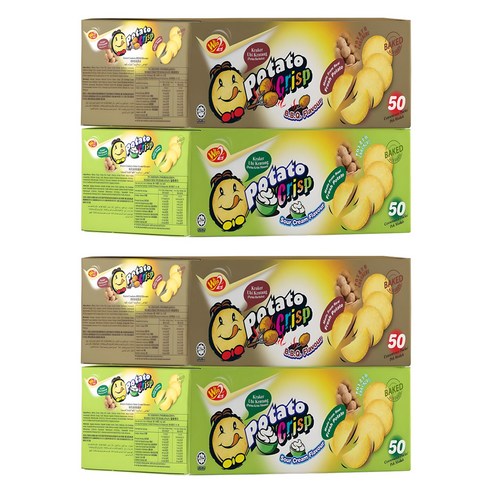 윈윈푸드 포테이토 크리스프 스낵 바베큐맛 50p + 사워크림맛 50p