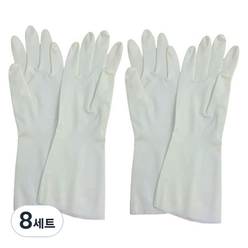 큐트미 니트릴 튼튼한 고무장갑 S 33cm + S 38cm 양쪽착용 세트 MP508, 소(S), 8세트