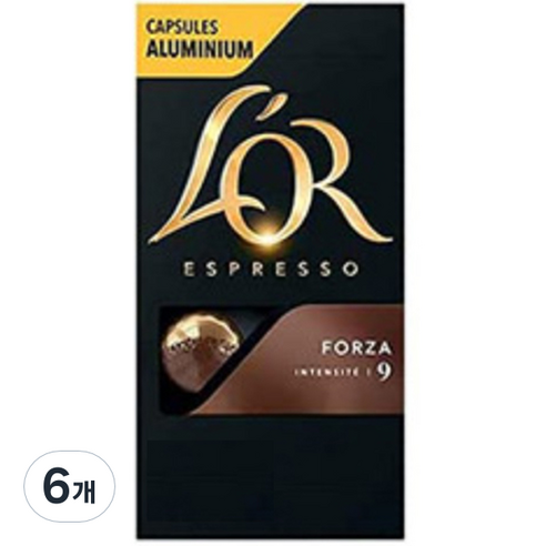 로르 네스프레소 포르자 캡슐커피, 5.2g, 6개