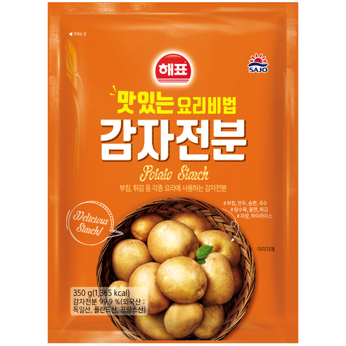 해표 감자전분, 350g, 3개