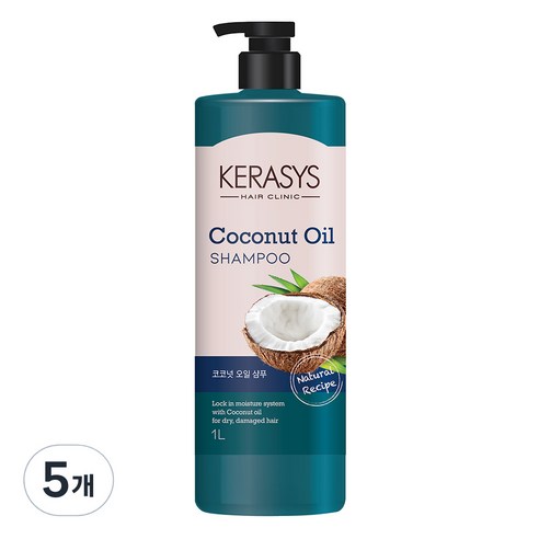 케라시스 코코넛오일 샴푸, 1000ml, 5개