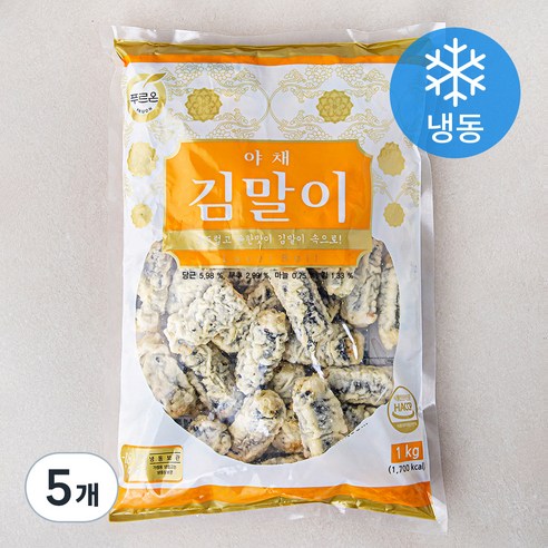 푸르온 야채김말이 (냉동), 1000g, 5개