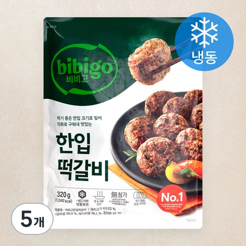 비비고 한입 떡갈비 (냉동), 320g, 5개