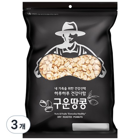 넛츠팜 구운땅콩 미국산, 1kg, 3개 1kg × 3개 섬네일