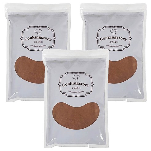 쿠킹스토리 코코아 파우더, 1kg, 3개