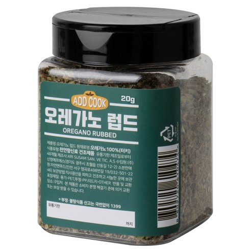 ADDCOOK 오레가노, 20g, 1개