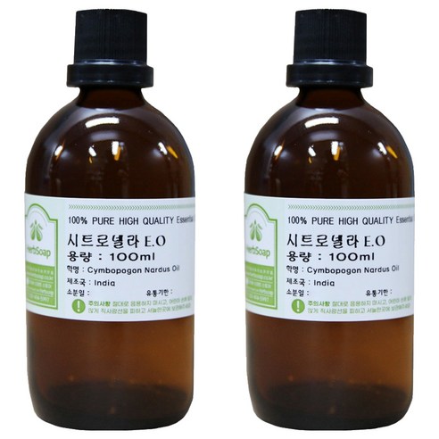 허브솝 시트로넬라 에센셜 오일 100ml, 2개