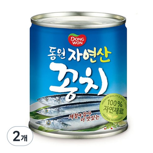 동원 자연산 꽁치 통조림, 230g, 2개