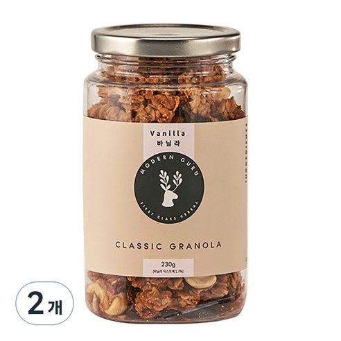 모던구루 클래식 바닐라 수제 그래놀라, 230g, 2개
