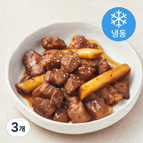 갈비아저씨 탱글 양념목살 105 (냉동), 300g, 3개