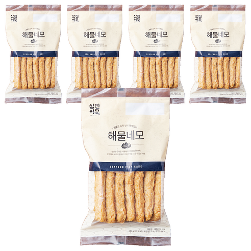 삼진어묵 해물네모 어묵, 280g, 5개