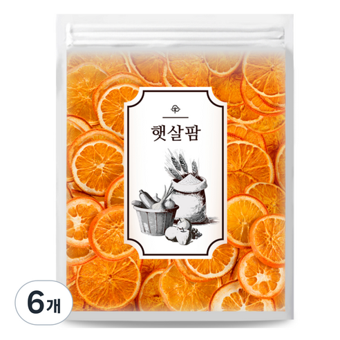 햇살팜 건조 오렌지 슬라이스, 6개, 50g