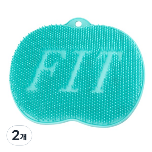 윌로우 풋브러쉬 발각질매트 발 세정 각질 미끄럼 방지 민트, 1개입, 2개