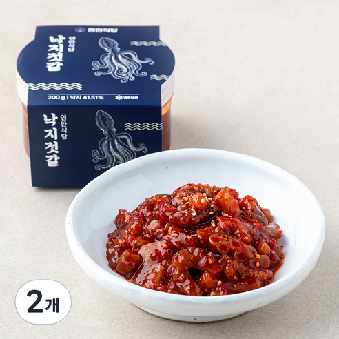 연안식당 낙지 젓갈, 200g, 2개