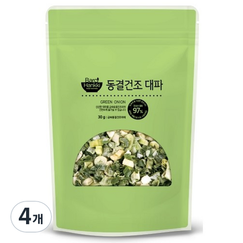 바로한끼 동결건조 대파, 30g, 4개