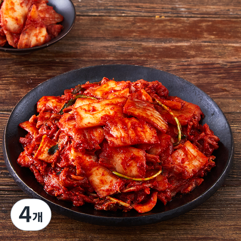 예소담 매운 실비 썰은 김치, 1kg, 4개