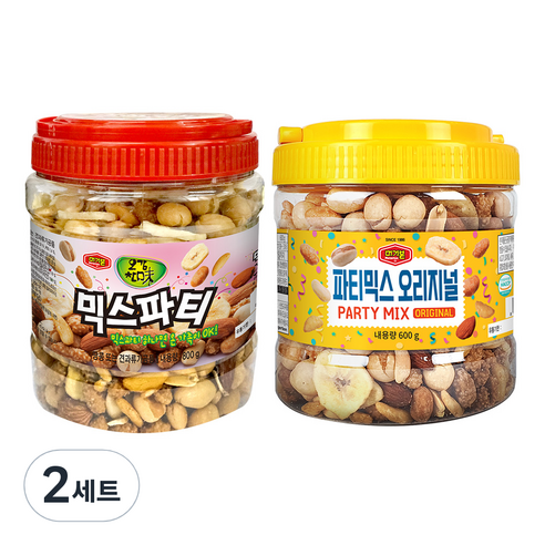 머거본 믹스파티 800g + 파티믹스 오리지널 믹스넛 600g 세트, 2세트