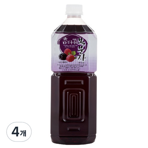 파낙스 참다음 복분자 음료베이스, 1.5L, 4개