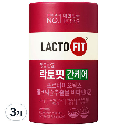 종근당건강 락토핏 간케어 유산균 60p, 120g, 1개