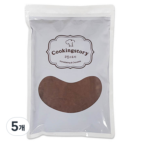 쿠킹스토리 프리미엄 코코아파우더, 500g, 5개