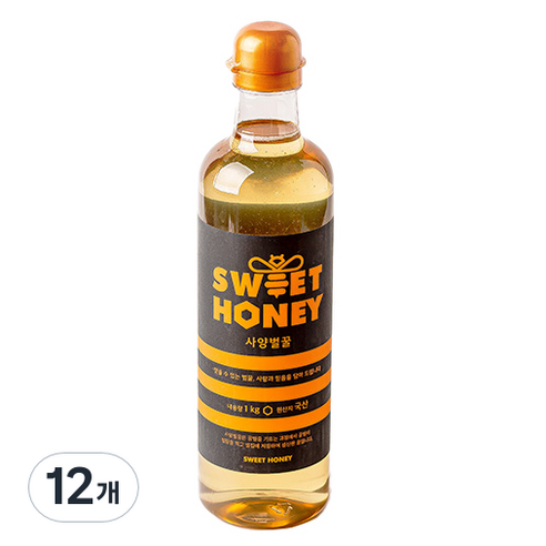 산내들농원 sweet honey 사양벌꿀, 1kg, 12개