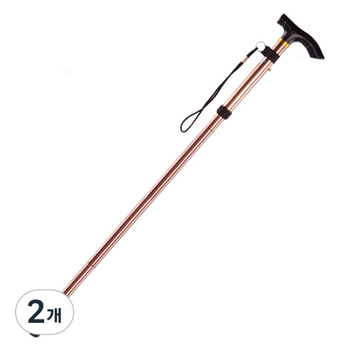조인메이드 접이식 지팡이, 브라운, 2개