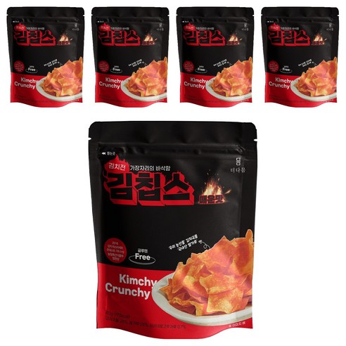 더다믐 김치부각 김칩스 매운김치전맛