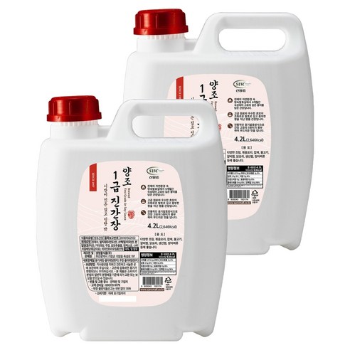 신앙촌 양조 1급 진간장, 4.2L, 2개