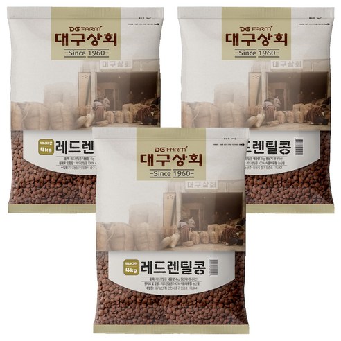 대구상회 레드렌틸콩, 4kg, 3개