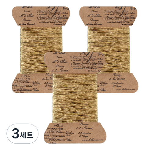 빛나는 금사 3입, 금색, 3세트