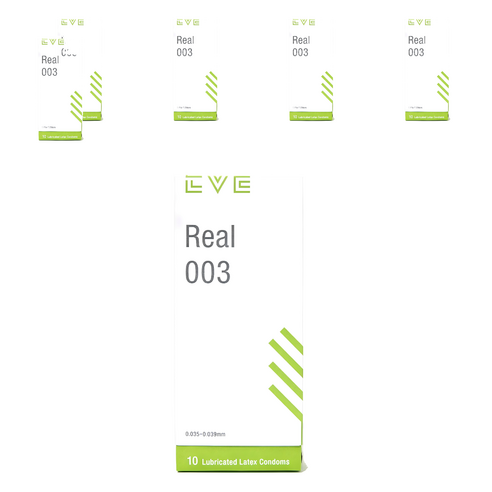 EVE Real 003 일반형 콘돔, 10개입, 6개