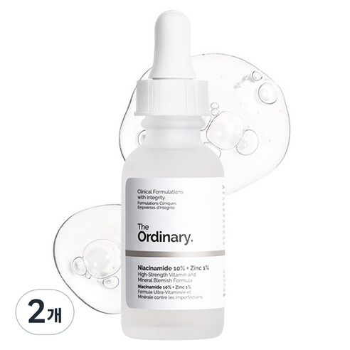 디오디너리 나이아신아마이드 징크 에센스, 30ml, 2개