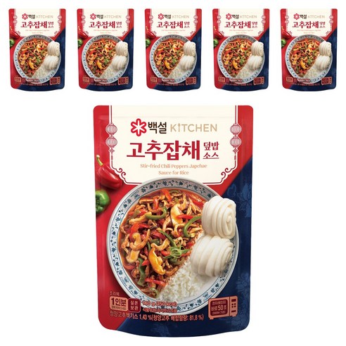 "오늘 뭐 먹지?" 3분 만에 완성하는 마법, 백설 고추잡채 덮밥 소스 덮밥소스