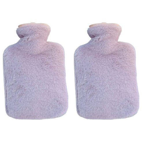 푸트로랩 부드러운 폴리커버 PVC 보온 물주머니 퍼플 500ml, 2개