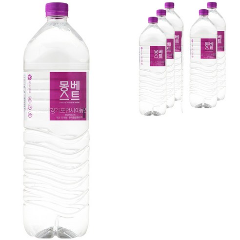 몽베스트 생수, 2L, 6개