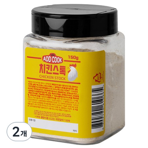 ADDCOOK 치킨스톡, 150g, 2개