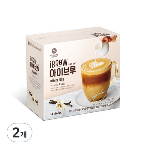 아이브루 바닐라 라떼, 16.5g, 24개입, 2개