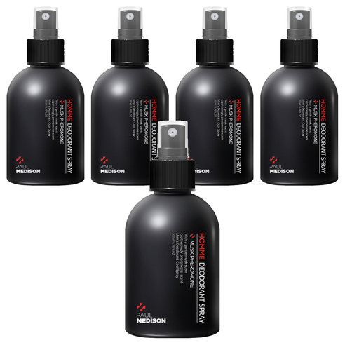 폴메디슨 옴므 스프레이 데오드란트 머스크페로몬향, 200ml, 5개