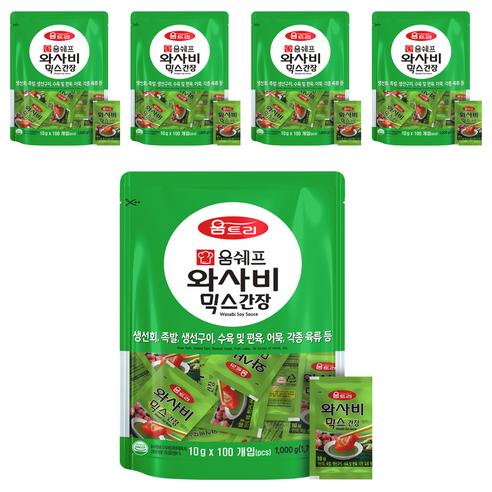 움트리 와사비믹스 간장, 10g, 500개
