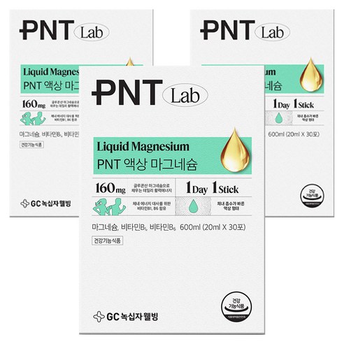 GC녹십자웰빙 PNT 액상마그네슘, 600ml, 3개
