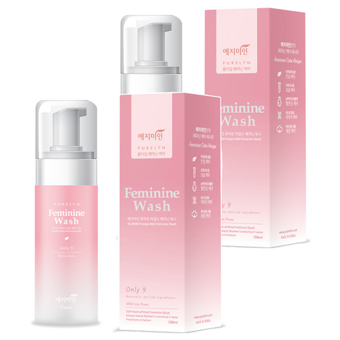 예지미인 퓨어린 마일드 페미닌워시 여성청결제, 150ml, 2개